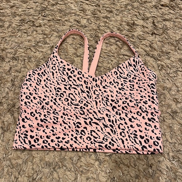 DYI Define Your Inspiration Women’s Pink Animal Print Active Bra Size Medium - Picture 2 of 6